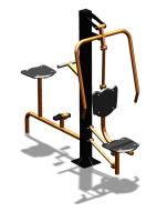 Уличный тренажер "Жим от груди Вело" УТ321 в Ижевске