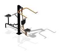 Уличный тренажер "Верхняя тяга Вело" УТ340 в Ижевске