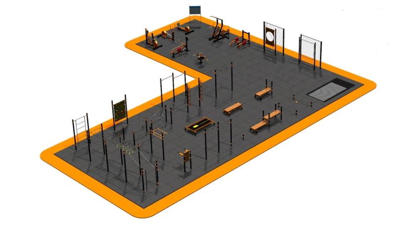 Дизайн проект спортплощадки Угловая в Ижевске