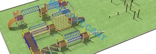 Проект спортплощадки с полосой препятствий в Ижевске
