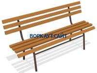 Лавочка со спинкой МАФ 1604 в Ижевске
