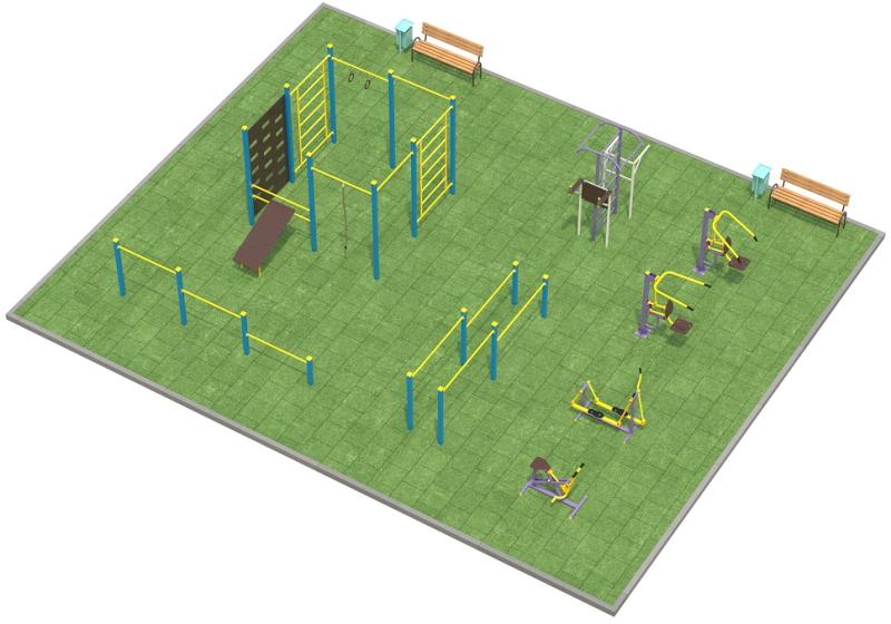 Проект спортплощадки 150 метров в Ижевске в Ижевске