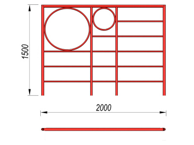 Шведская стенка с кольцами МАФ 3502 в Ижевске