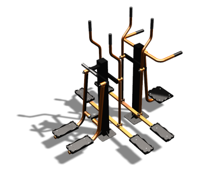 Уличный тренажер "Шпагат Маятник Лыжник двойной" УТ335 в Ижевске