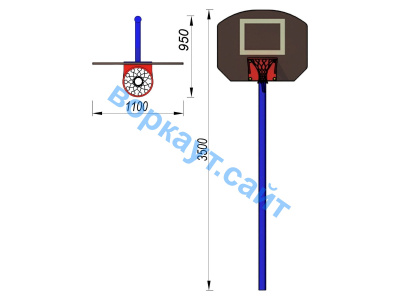 Баскетбольный щит СИО 3510 в Ижевске