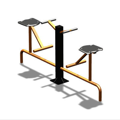 Уличный тренажер  "Твистер сидя двойной"   УТ216 в Ижевске