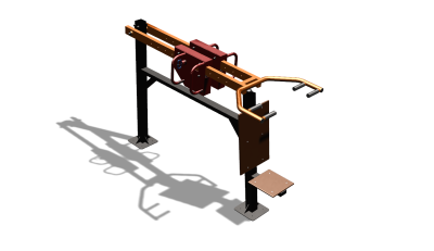 Силовой уличный тренажер  "Жим сидя"  УТ412 в Ижевске