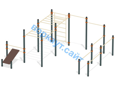 Спортивный комплекс воркаут ВС-50 в Ижевске