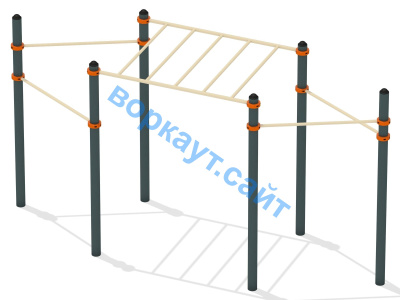 Турник разноуровневый с рукоходом ВС-26 в Ижевске