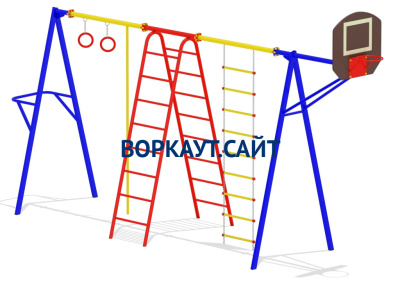 Гимнастический комплекс с баскетбольным щитом МАФ 3001 в Ижевске Гимнастический комплекс с баскетбольным щитом МАФ 3001 в Ижевске