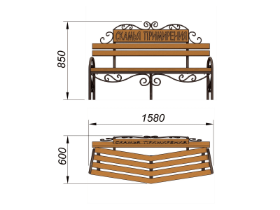 Скамья примирения МАФ 1610 в Ижевске