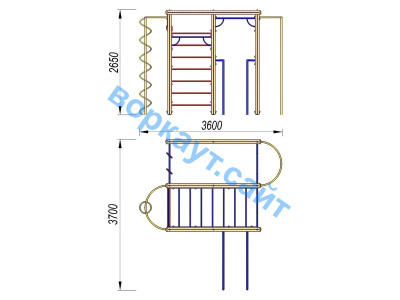 Детский спортивный комплекс Гимнастический ДСК 3107 в Ижевске