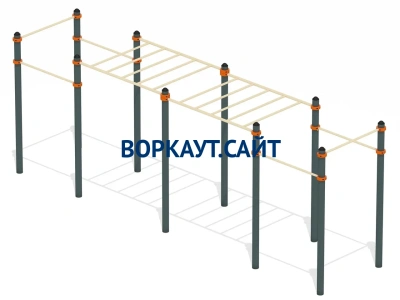 Воркаут рукоход с турниками ВС-23 в Ижевске