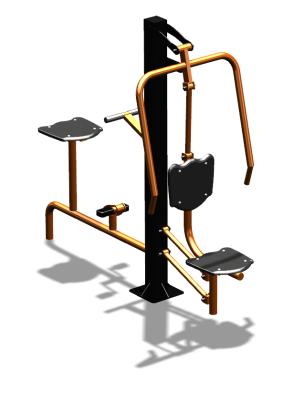 Уличный тренажер "Жим от груди Вело" УТ321 в Ижевске