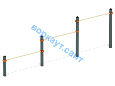 Каскад турников тройной ВС-6 в Ижевске