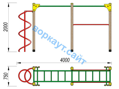 Детский спортивный комплекс ДСК 3104 в Ижевске