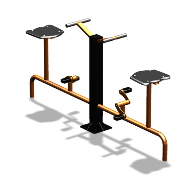 Уличный тренажер  "Вело двойной"   УТ211 в Ижевске