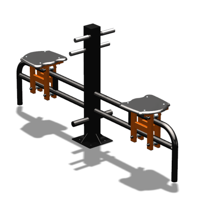 Уличный тренажер  "Каталка двойная"   УТ215 в Ижевске