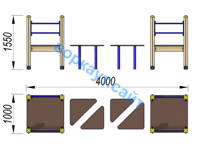 Детский спортивный комплекс Мостик ДСК 3114 в Ижевске