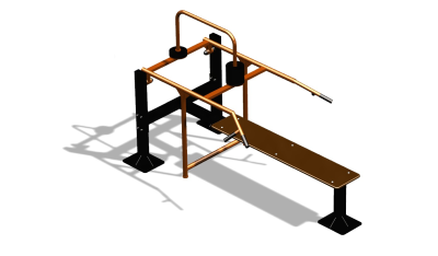 Силовой уличный тренажер  "Горизонтальный жим"  УТ402 в Ижевске