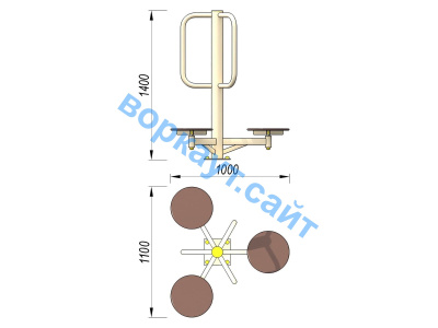 Уличный тренажер Орбита УТ 011 в Ижевске