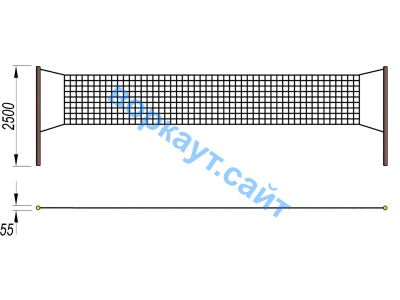 Волейбольные стойки СИО 3515 в Ижевске