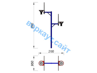 Баскетбольный щит двойной СИО 3511 в Ижевске